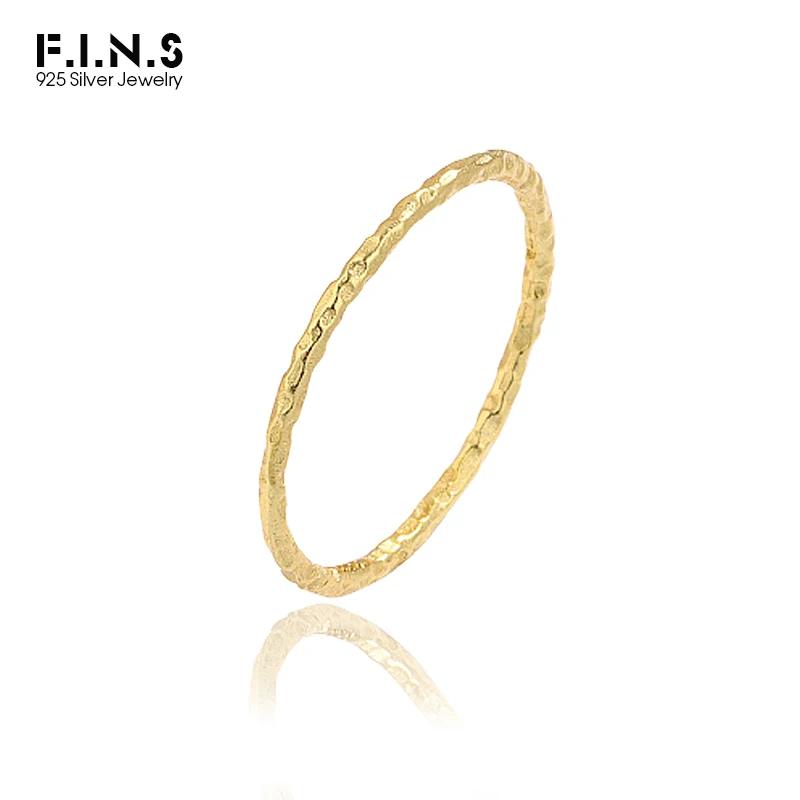 F.I.N.S INS Ʈ  1.35MM ּ ȣ  S990    UniReal Solid 990 Silver Stackable Thin Rings